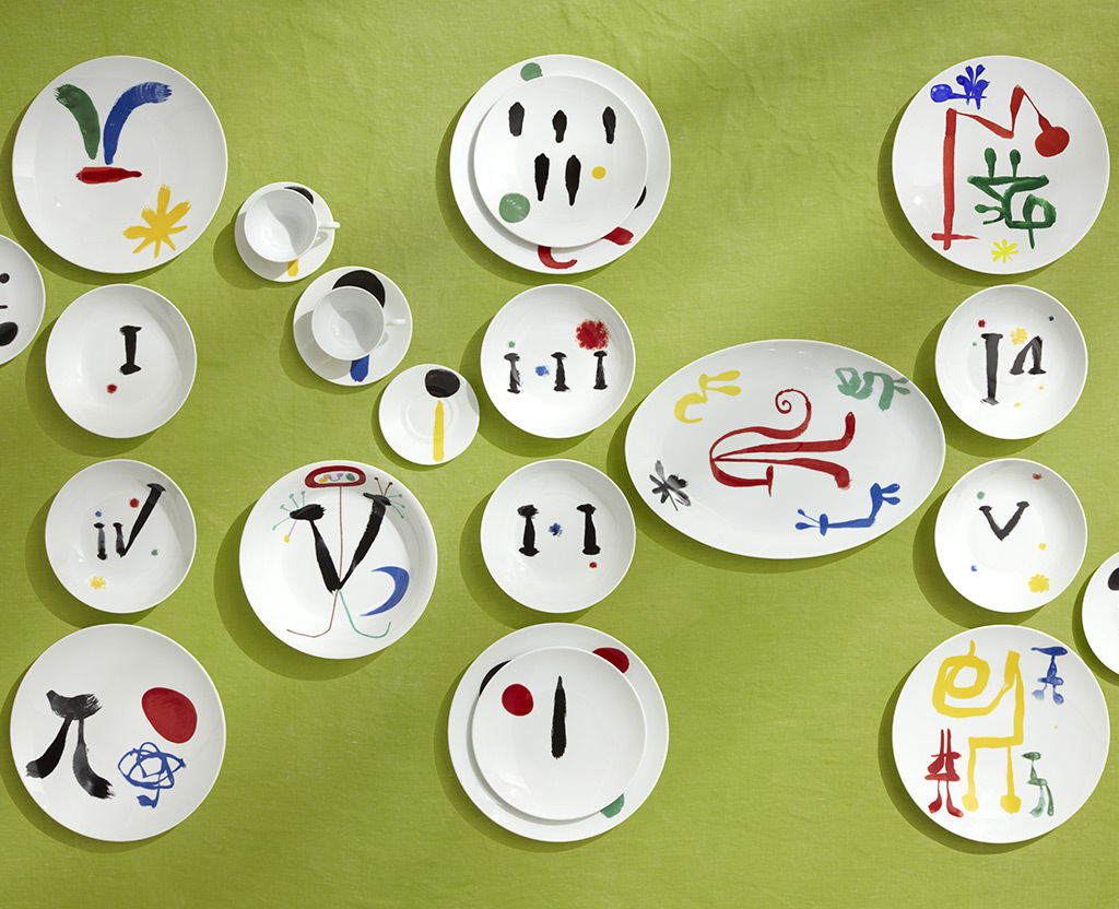 Parler Seul - Joan Miró atmosphere image table art | Bernardaud