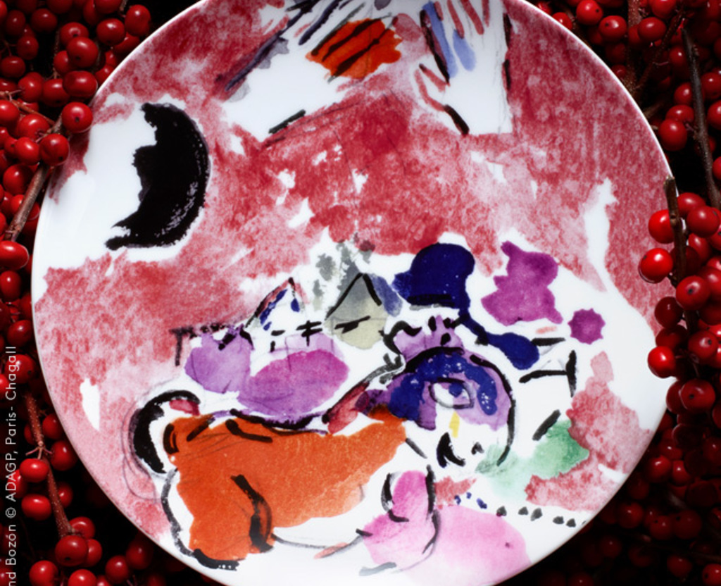 Image d'ambiance de la table Les vitraux d'hadassah - Marc Chagall Bernardaud