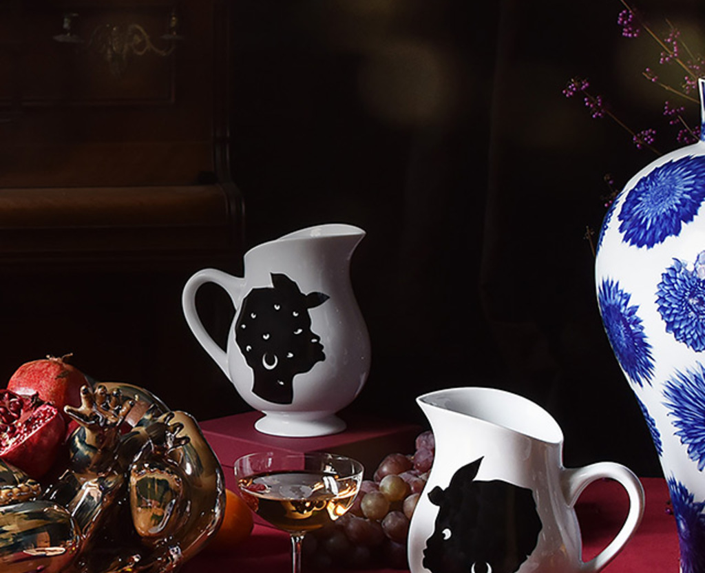 Pitcher Kara Walker Bernardaud Porcelain