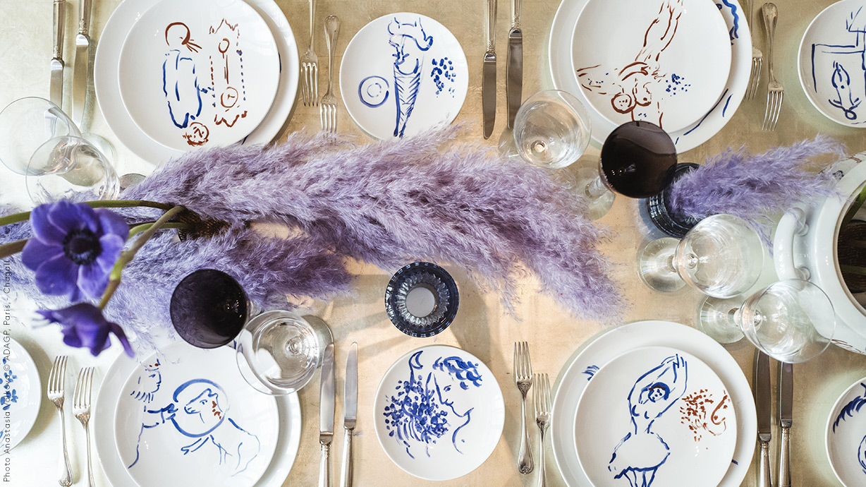 マルク・シャガールコレクション ベルナルド リモージュ 6枚セット