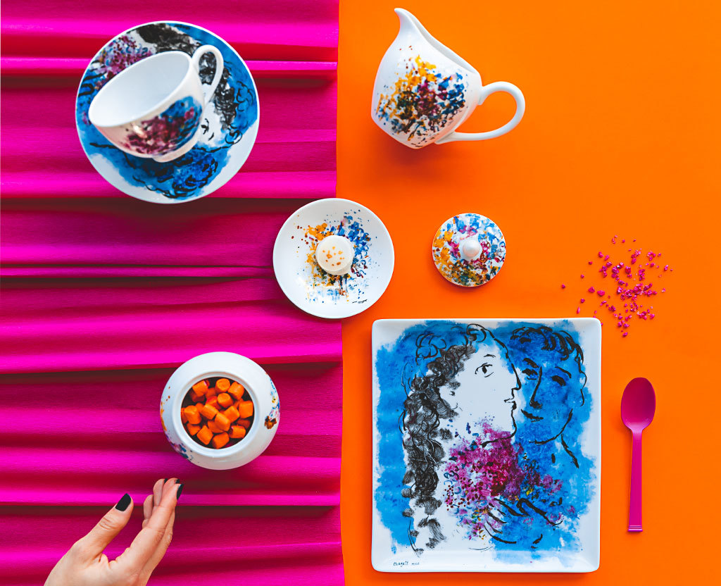 Image d'ambiance de la table 出産祝い Bernardaud