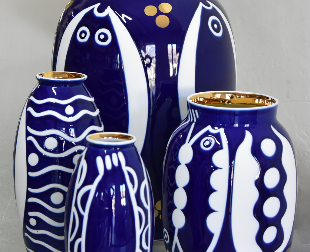 Vases "Algues et Poissons" atmosphere image table art | Bernardaud