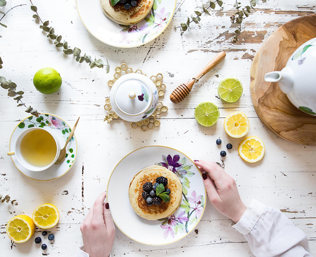 Image d'ambiance de la table Jardin Indien JP Bernardaud