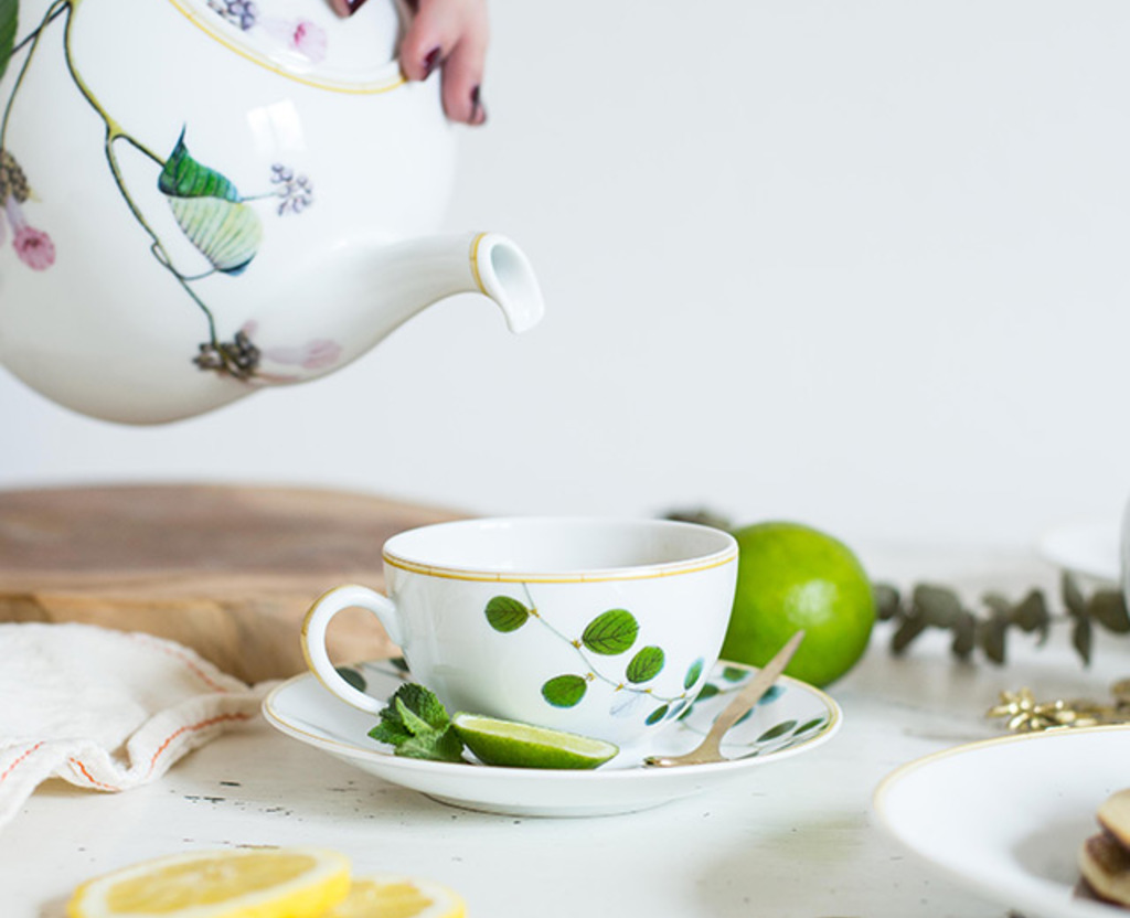Image d'ambiance de la table Jardin Indien JP Bernardaud