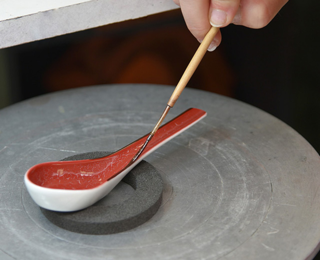 Image d'ambiance de la table Rouge Empereur JP Bernardaud