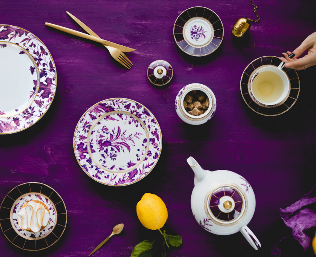 Prunus JP atmosphere image table art | Bernardaud