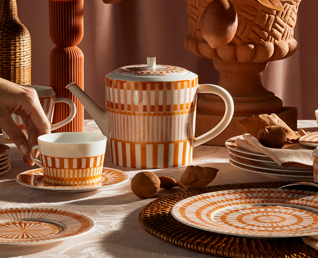 Image d'ambiance de la table Terra Rosa Bernardaud