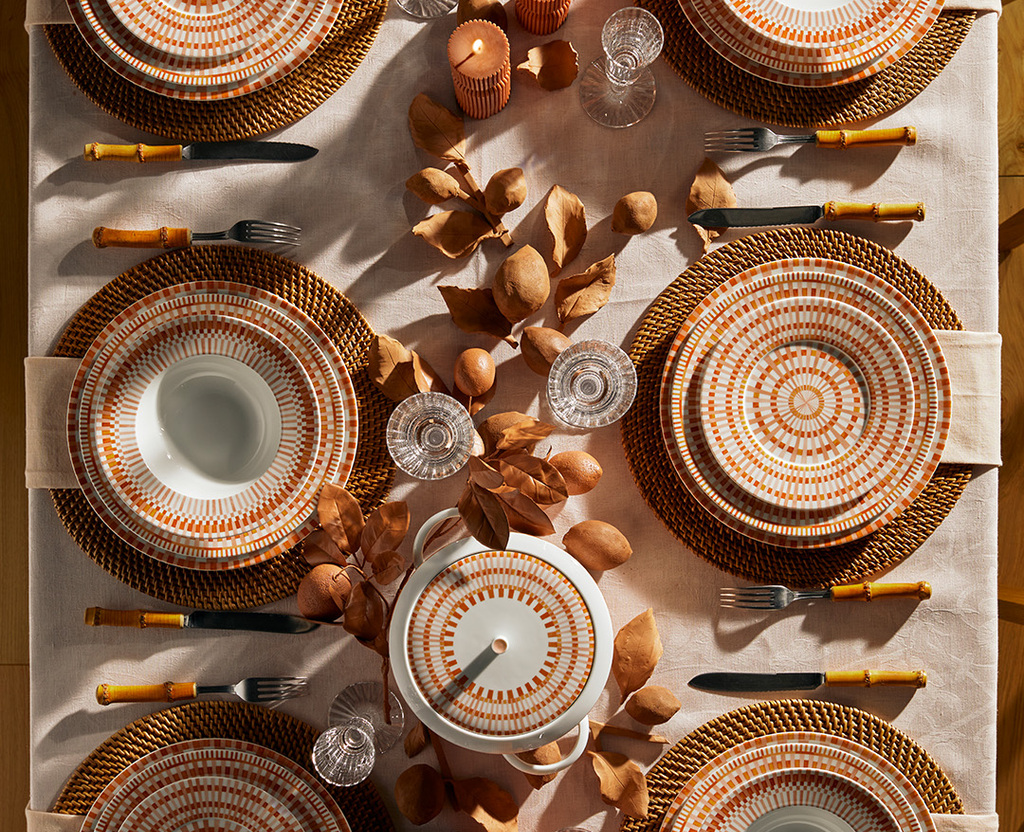 Image d'ambiance de la table Terra Rosa Bernardaud