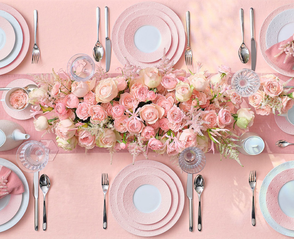 Image d'ambiance de la table Ecume Rose (エキュム ローズ) Bernardaud