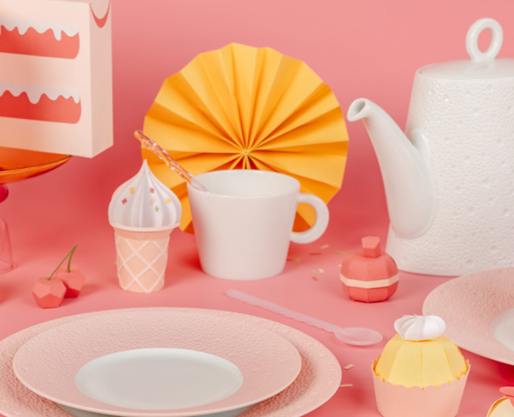 Image d'ambiance de la table Ecume Rose (エキュム ローズ) Bernardaud