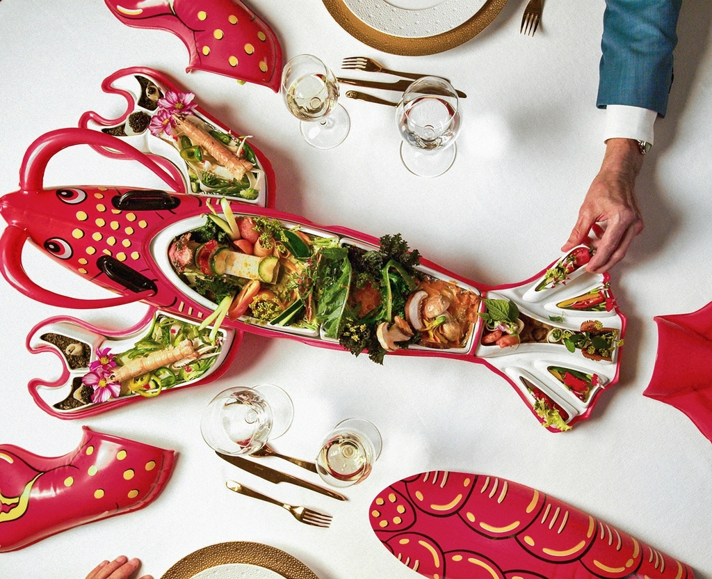 Jeff Koons atmosphere image table art | Bernardaud