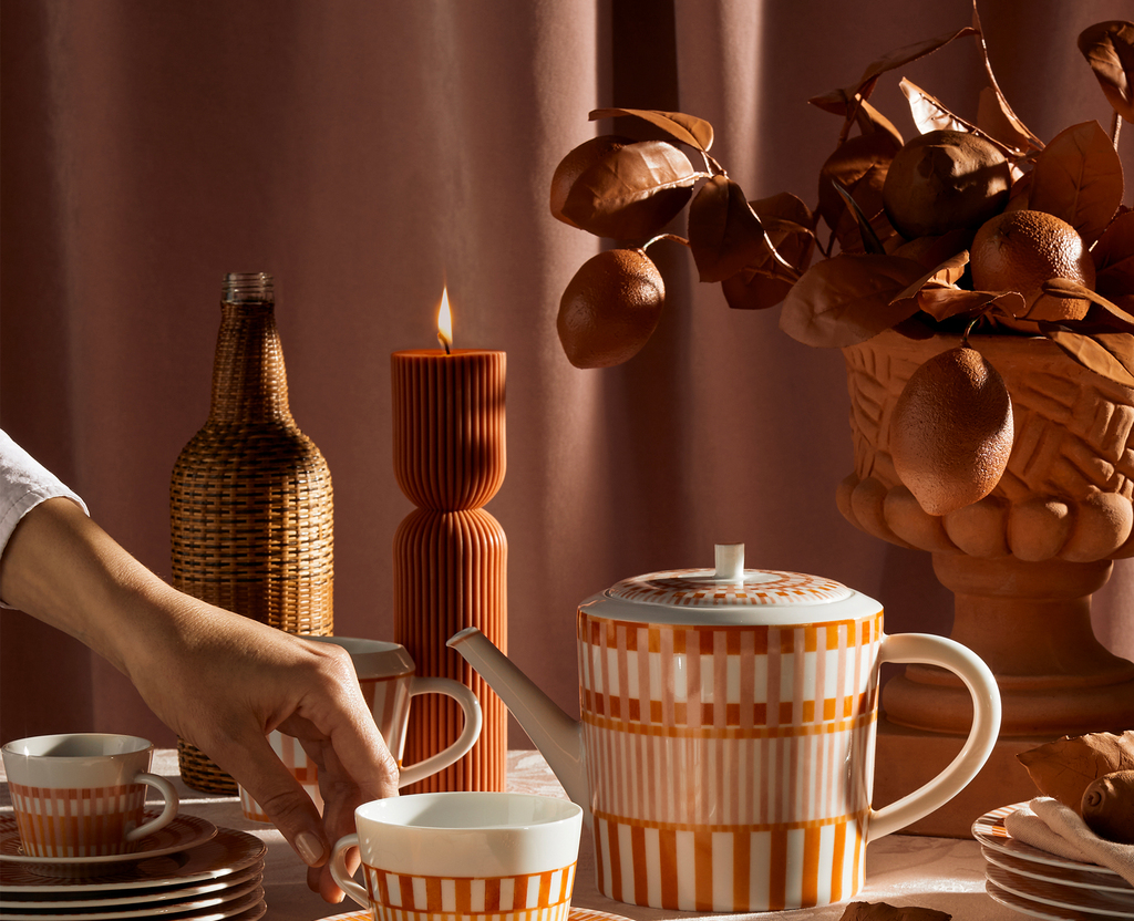Image d'ambiance de la table Terra Rosa Bernardaud