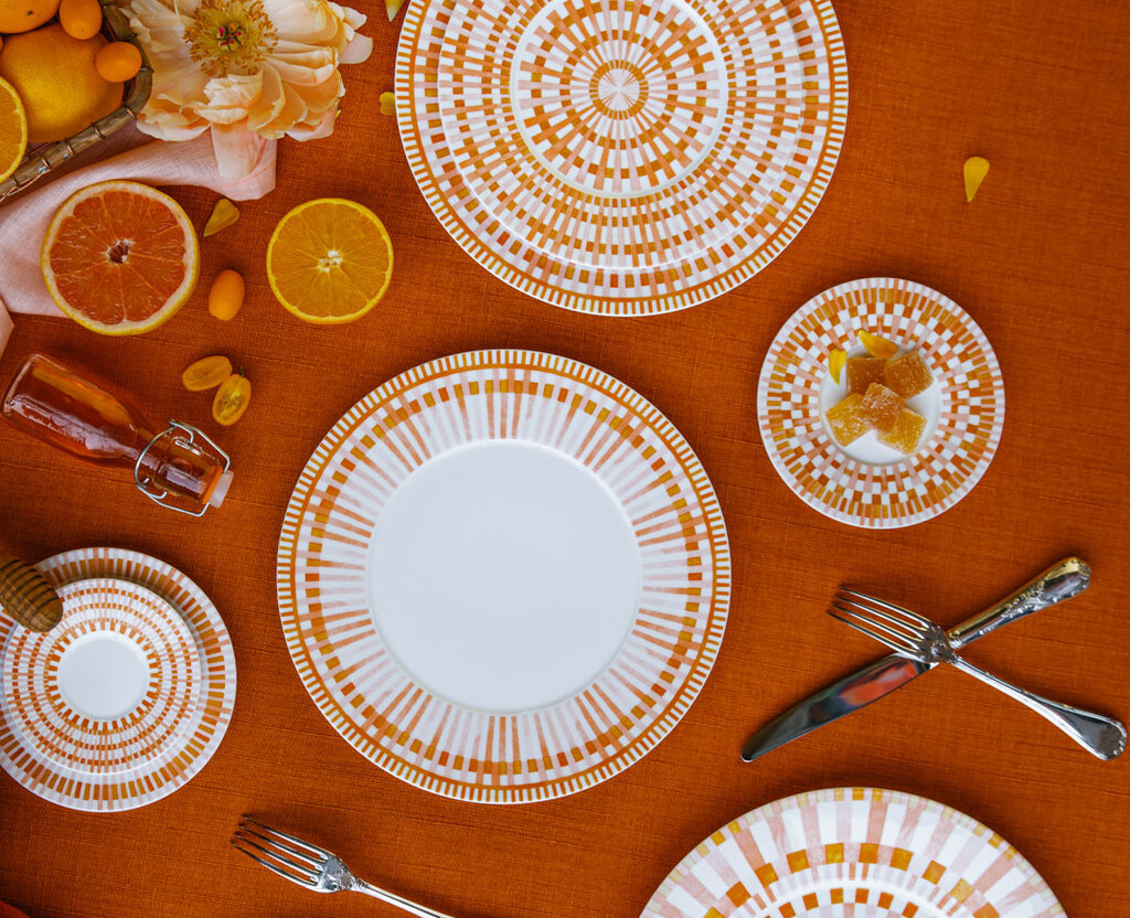 Image d'ambiance de la table Terra Rosa Bernardaud