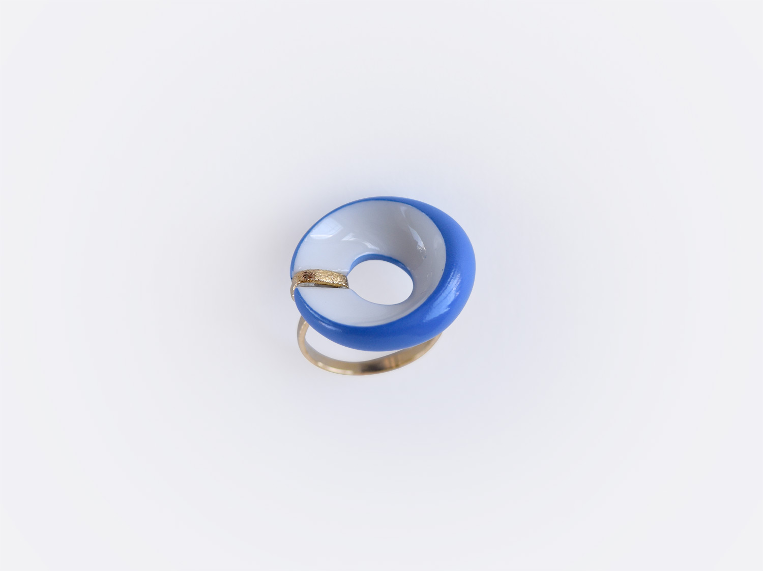 China Alba bleu flat ring of the collection ALBA BLEU | Bernardaud