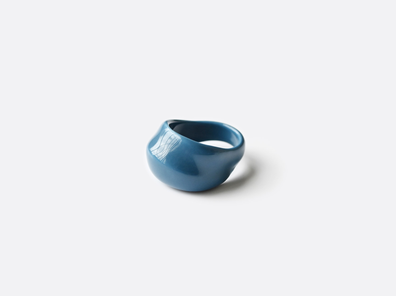 China Eve bleu de Prusse Ring of the collection EVE BLEU DE PRUSSE | Bernardaud