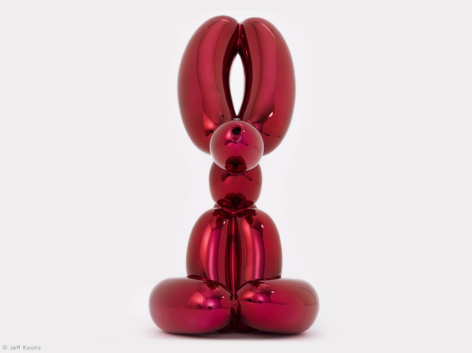 Artwork Jeff Koons Balloon Rabbit (Red)