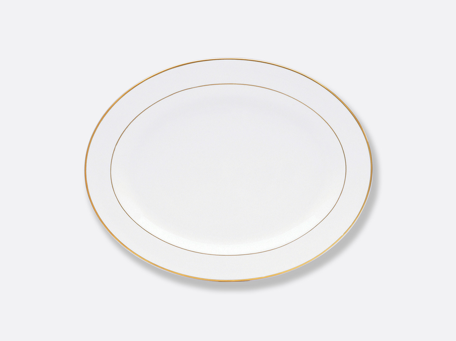 Plat ovale 38 cm en porcelaine de la collection Palmyre Bernardaud