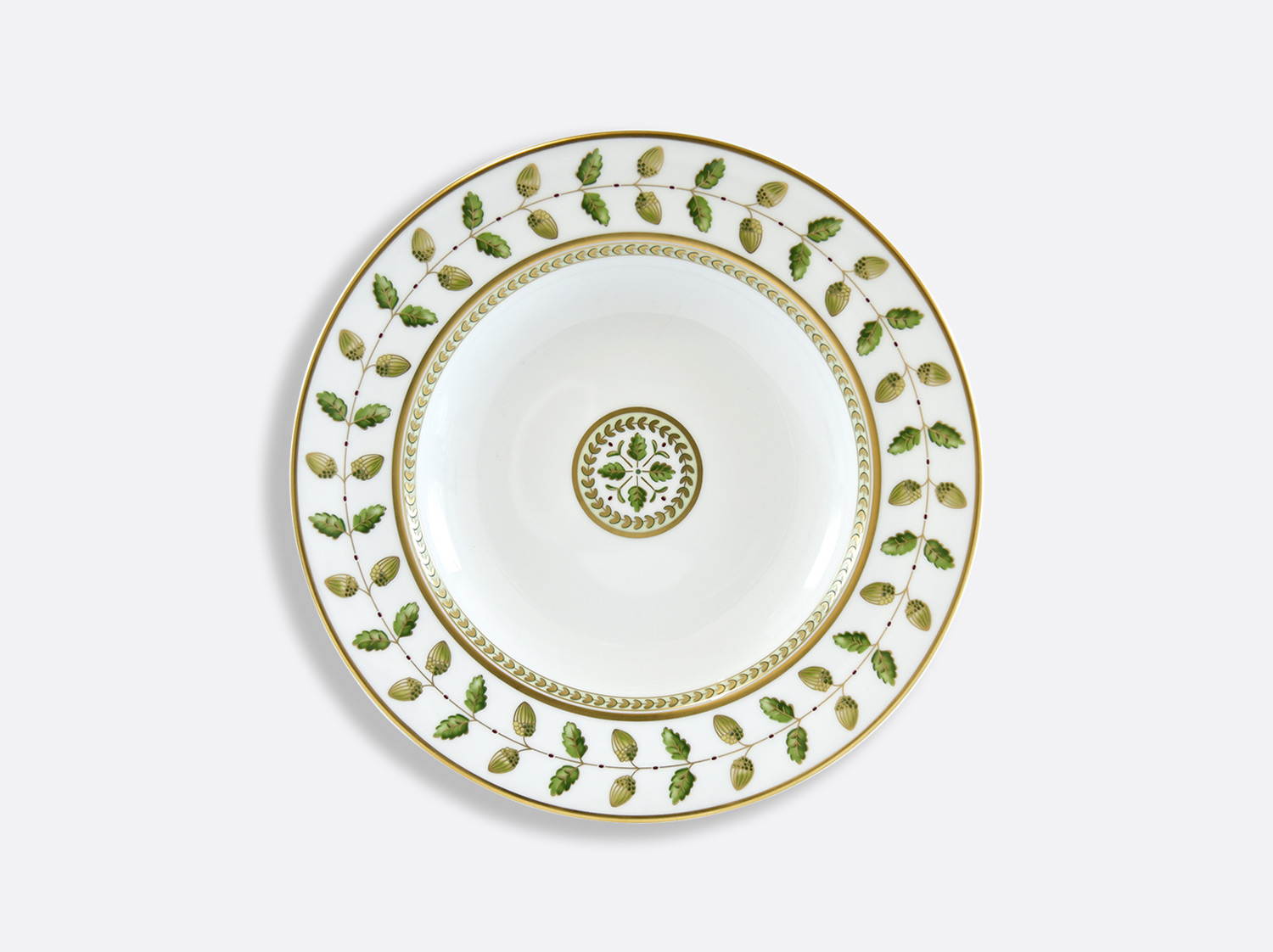 Assiette creuse à aile 22,5 cm en porcelaine de la collection Constance Bernardaud