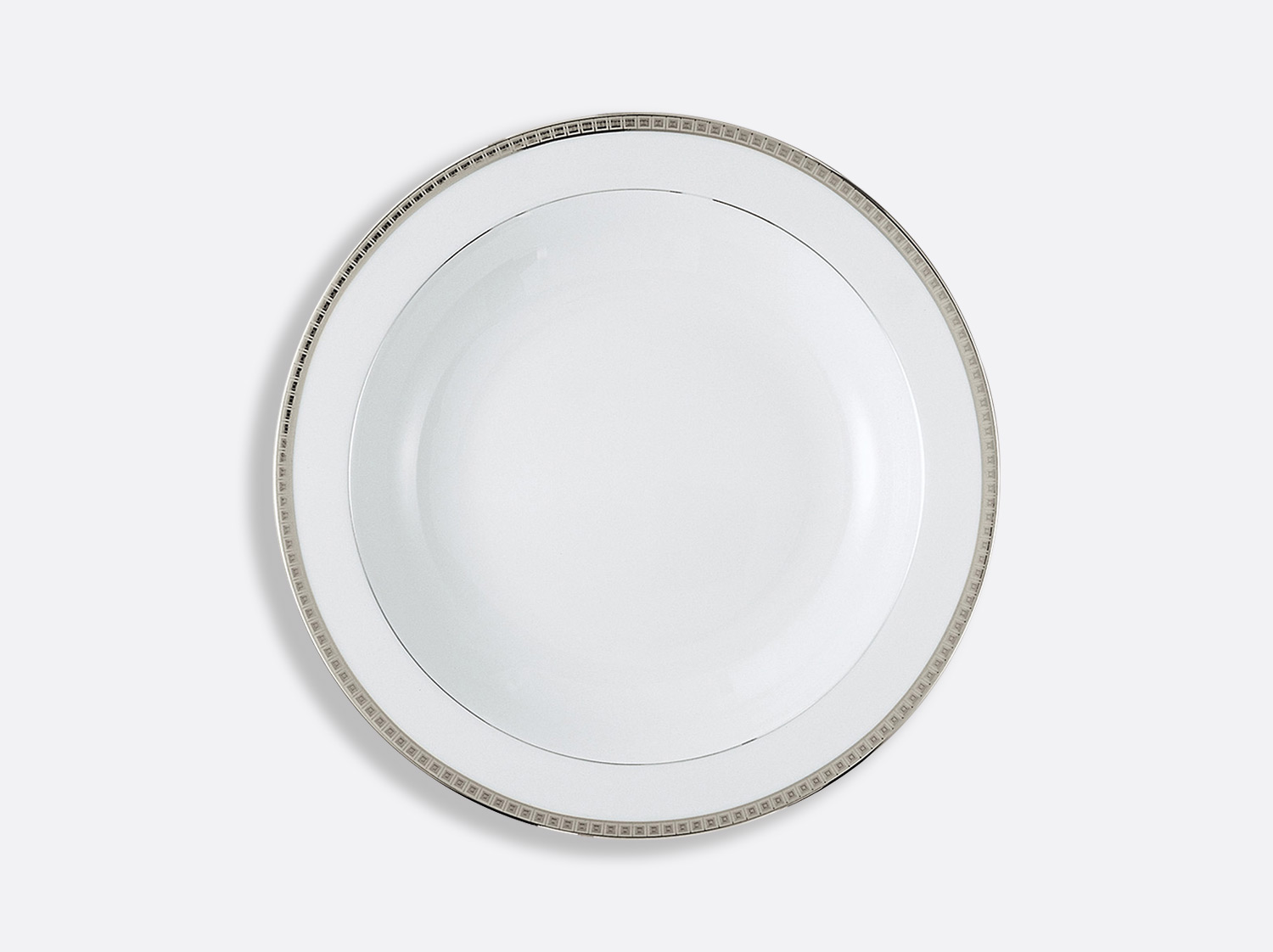 China Deep round dish 29 cm of the collection Athéna platinum | Bernardaud