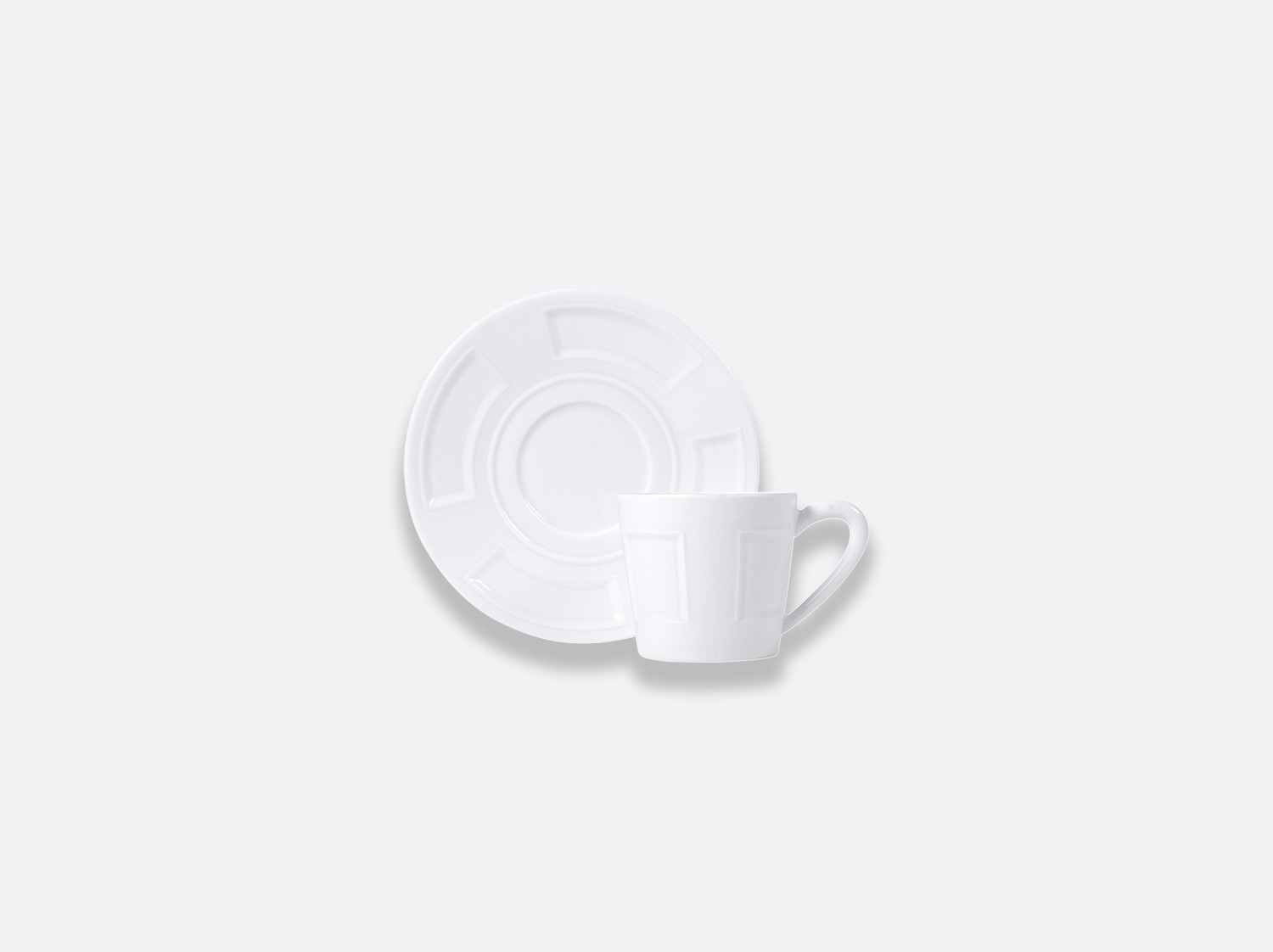 Tasse et soucoupe à café 10 cl en porcelaine de la collection Naxos Bernardaud