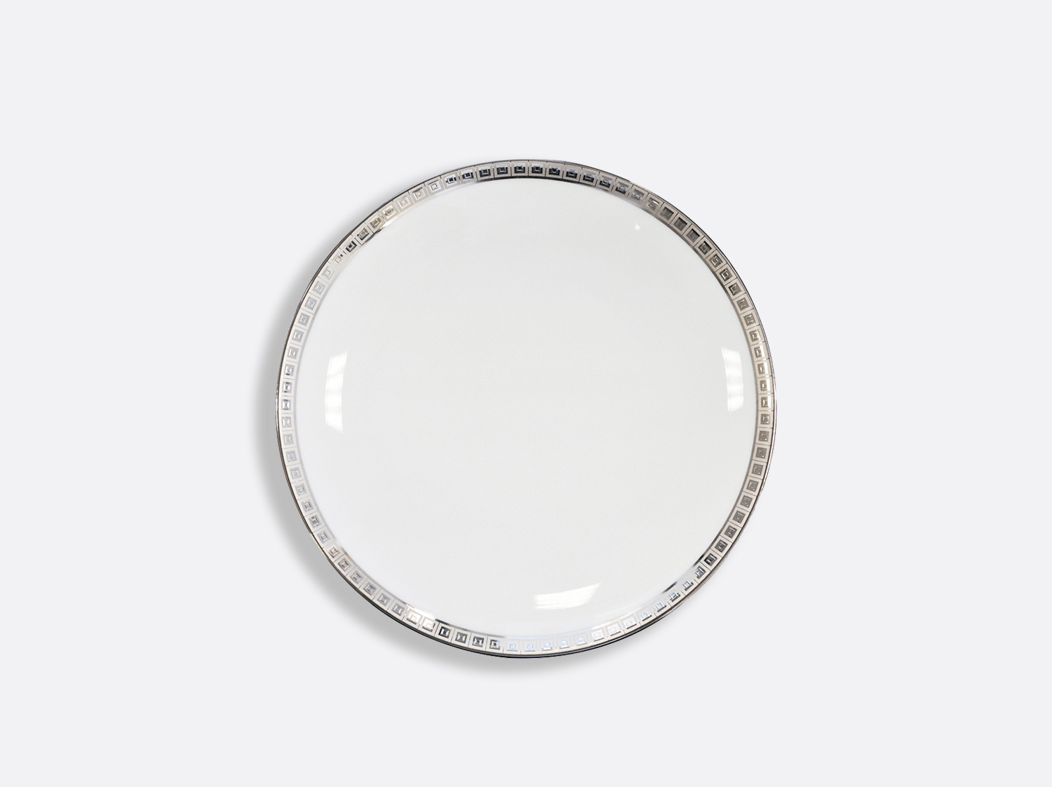 Assiette coupe à pain 16 cm en porcelaine de la collection Athéna platine Bernardaud