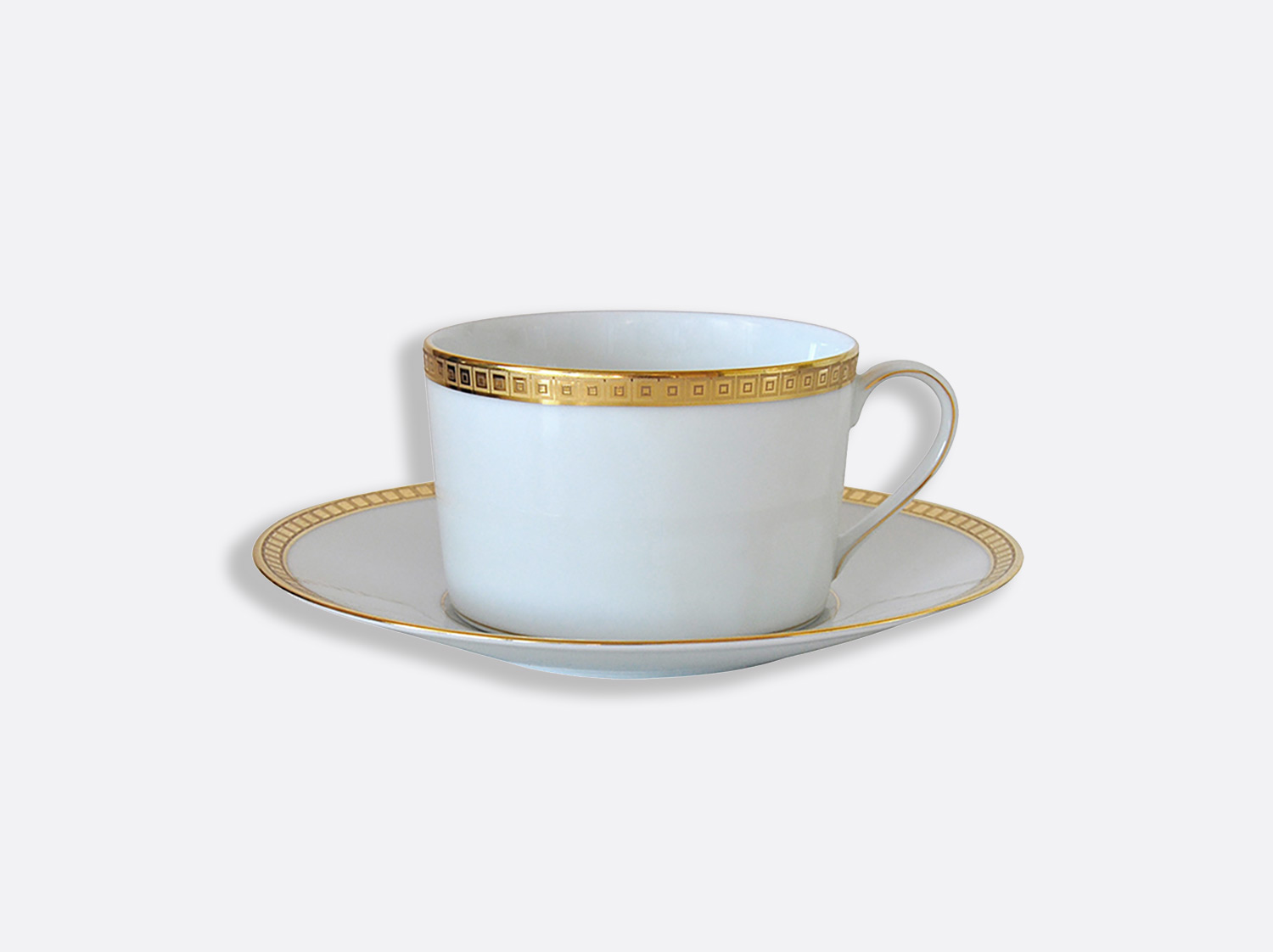 China Breakfast cup & saucer 8.5 oz of the collection Athéna gold | Bernardaud