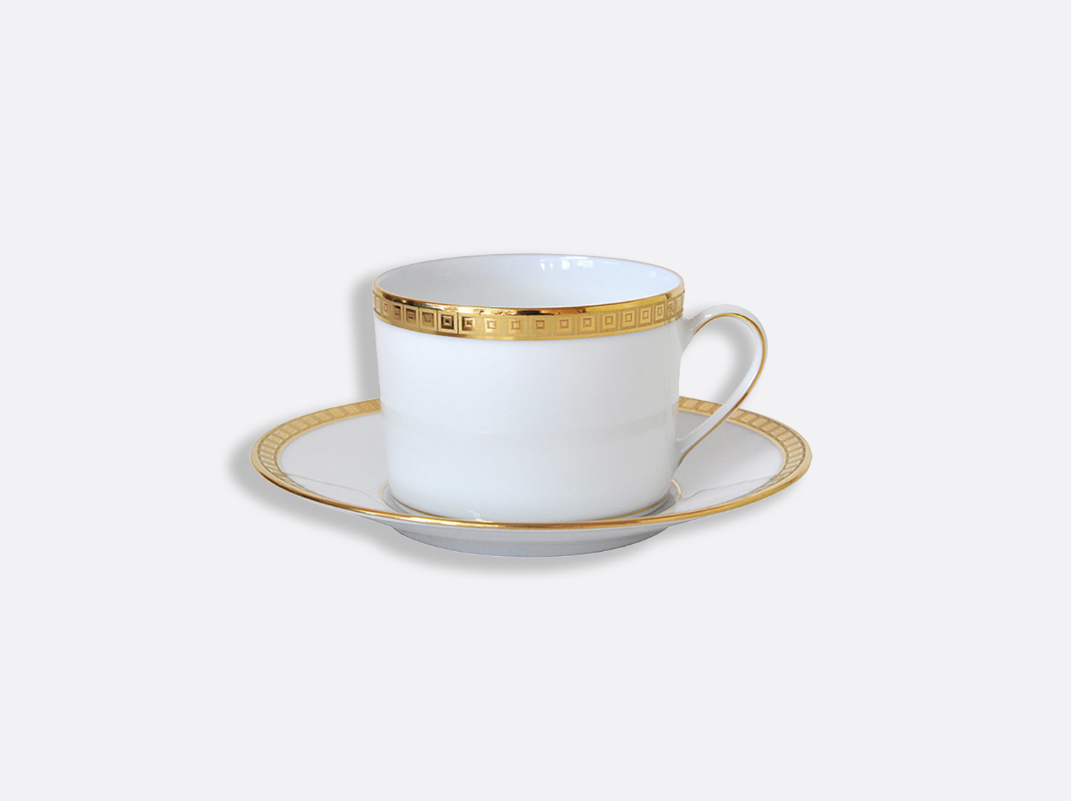 China Tea cup and saucer 5 oz of the collection Athéna gold | Bernardaud