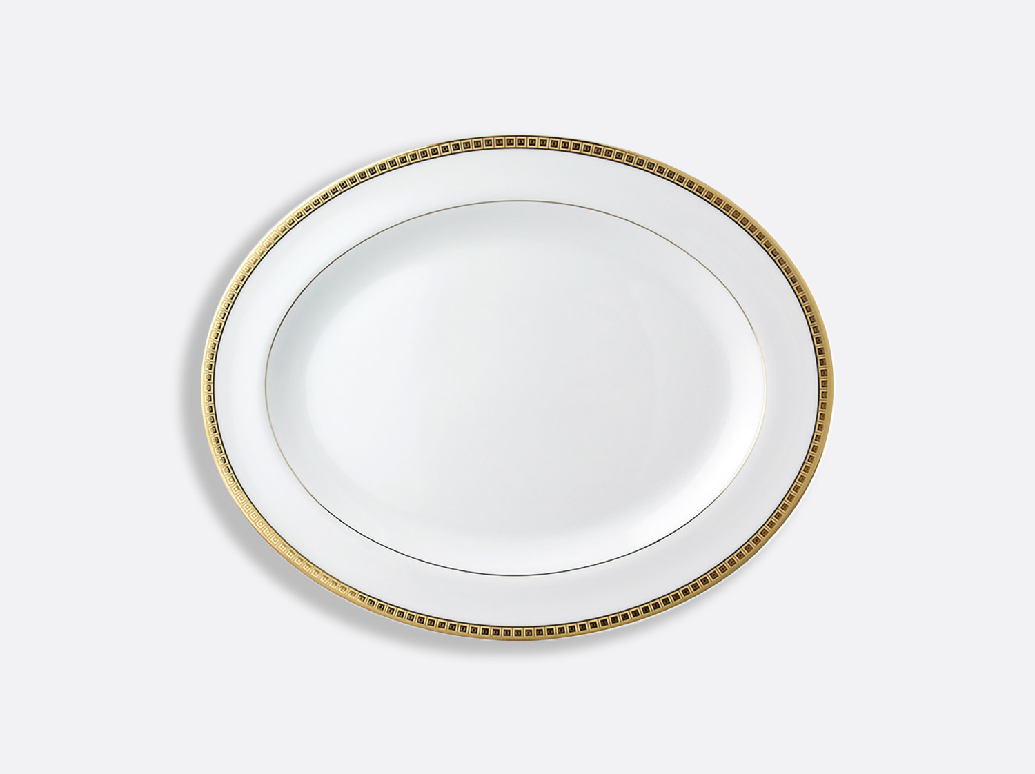 China Oval platter 33 cm of the collection Athéna gold | Bernardaud