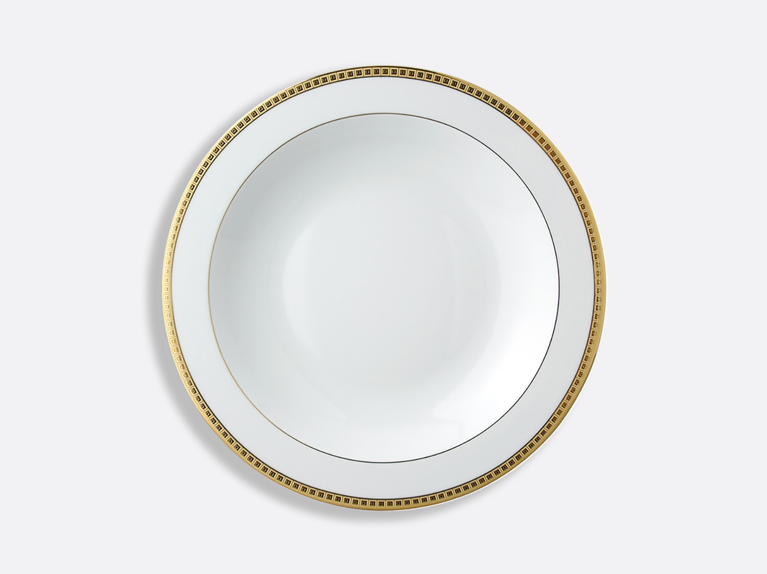 China Deep round dish 11.5" of the collection Athéna gold | Bernardaud