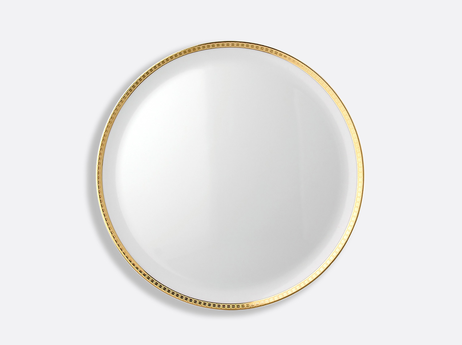China Round tart platter 13" of the collection Athéna gold | Bernardaud