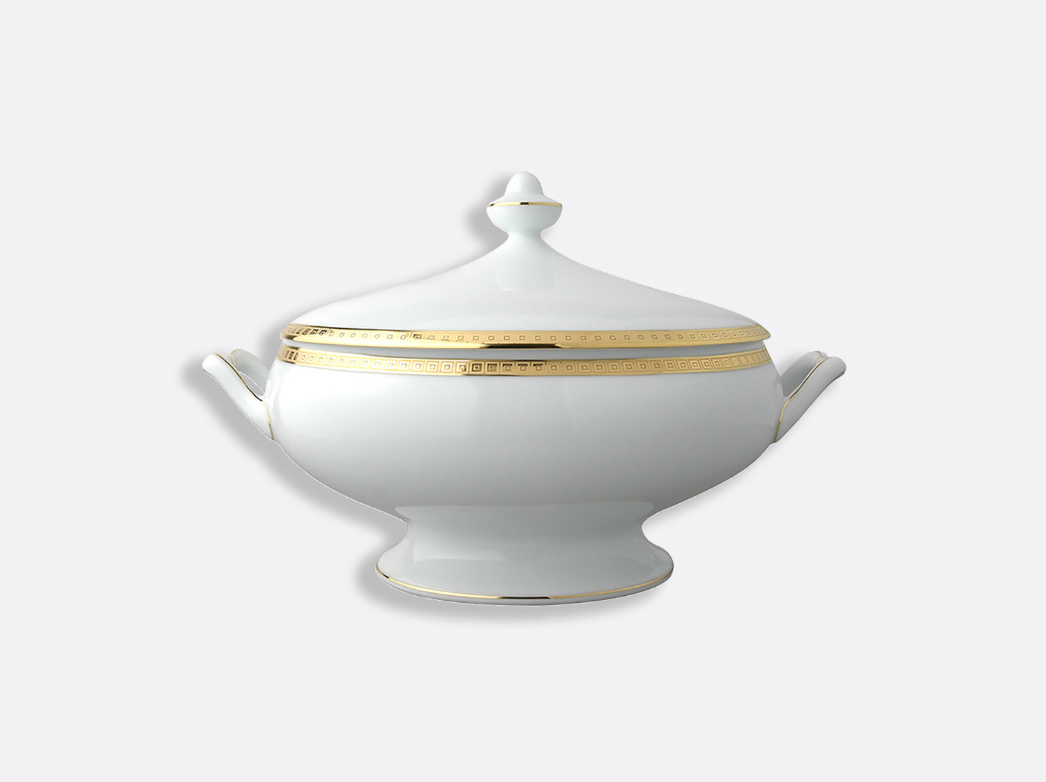 China Soup tureen 2qt of the collection Athéna gold | Bernardaud