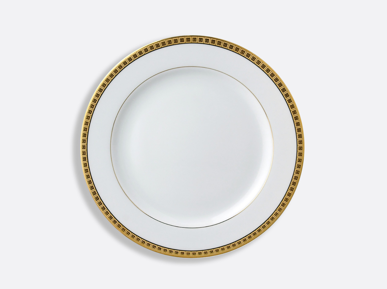 China Salad plate 8.5" of the collection Athéna gold | Bernardaud