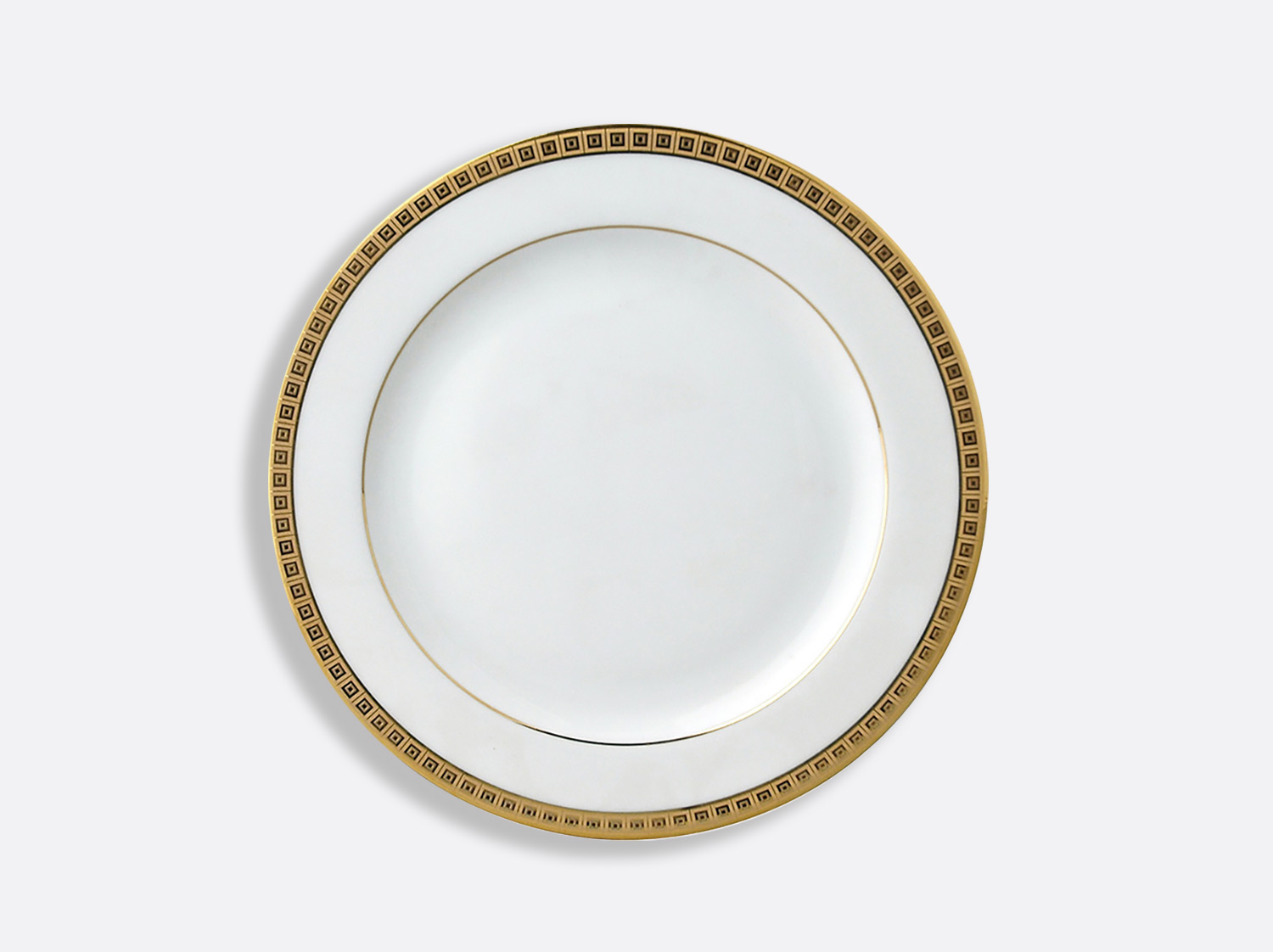 Assiette plate 19 cm en porcelaine de la collection Athéna or Bernardaud
