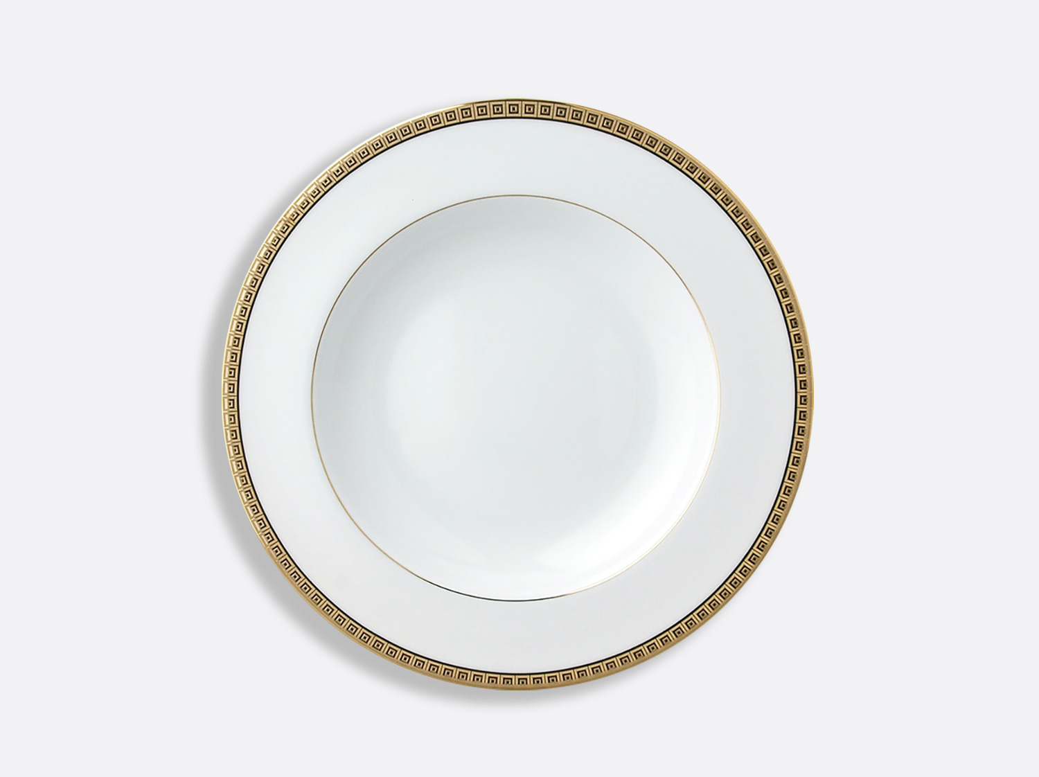 China Rim soup 9" of the collection Athéna gold | Bernardaud