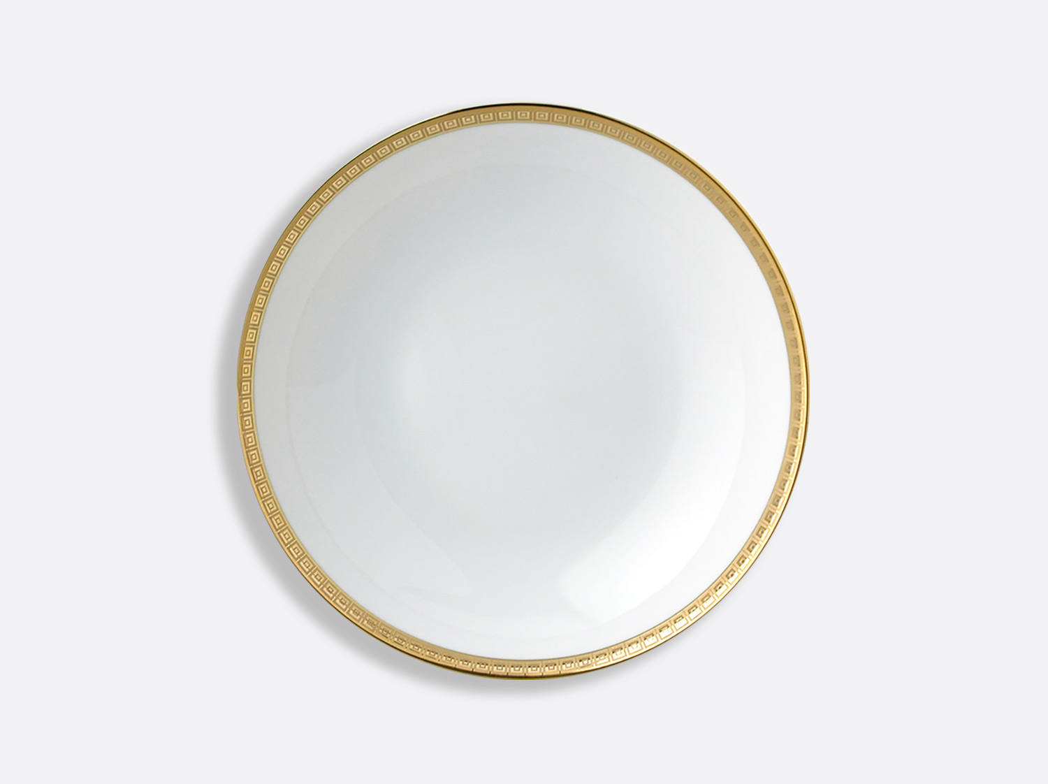Assiette creuse 19 cm en porcelaine de la collection Athéna or Bernardaud