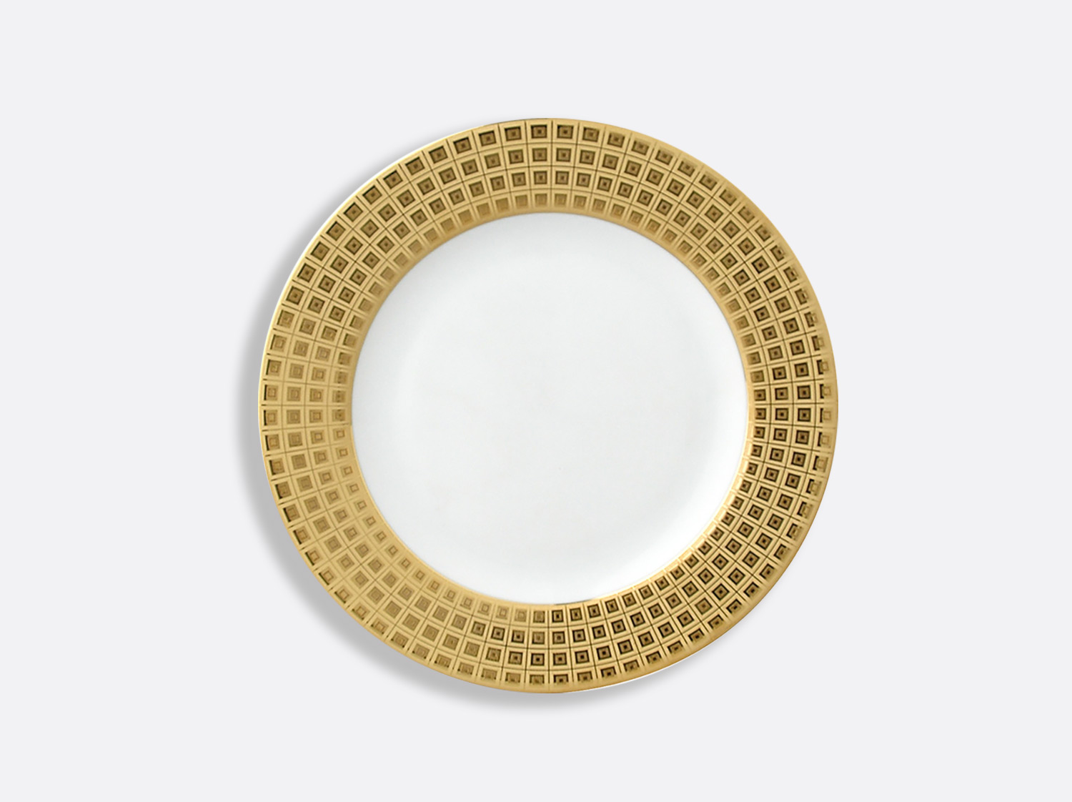 Assiette à pain 16 cm à aile pleine en porcelaine de la collection Athéna or Bernardaud