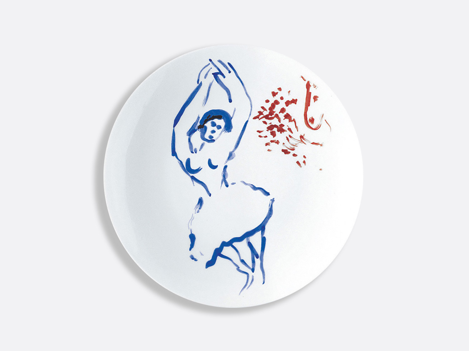 Assiette à dessert 21 cm « La danseuse »   en porcelaine de la collection Pour ida Bernardaud