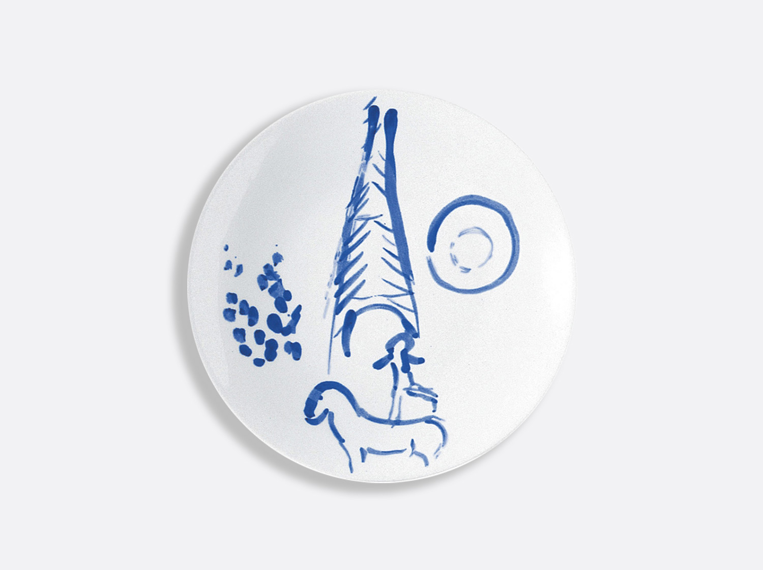 China "The horseman & the Eiffel Tower" Bread and butter plate 16 cm of the collection Pour ida | Bernardaud