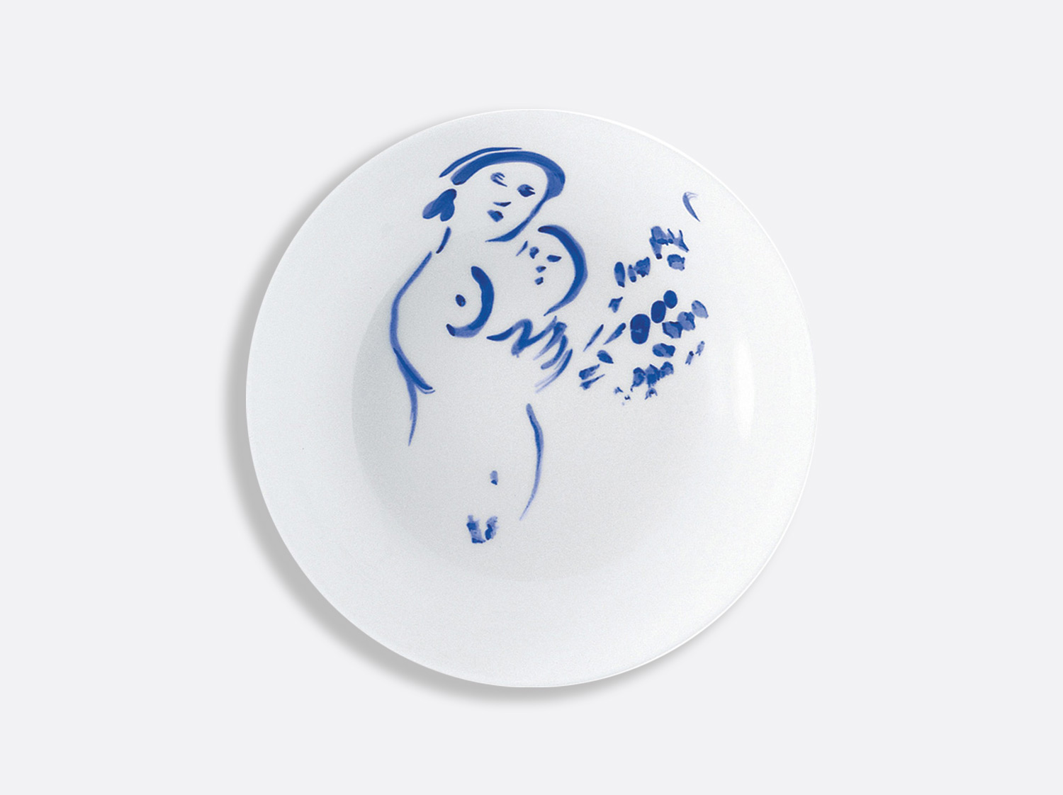 Assiette creuse 19 cm « Maternité »   en porcelaine de la collection Pour ida Bernardaud