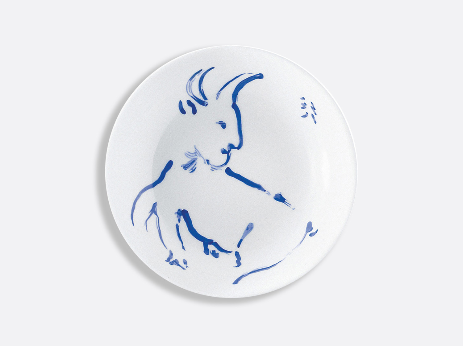 Assiette creuse 19 cm « Faune »   en porcelaine de la collection Pour ida Bernardaud