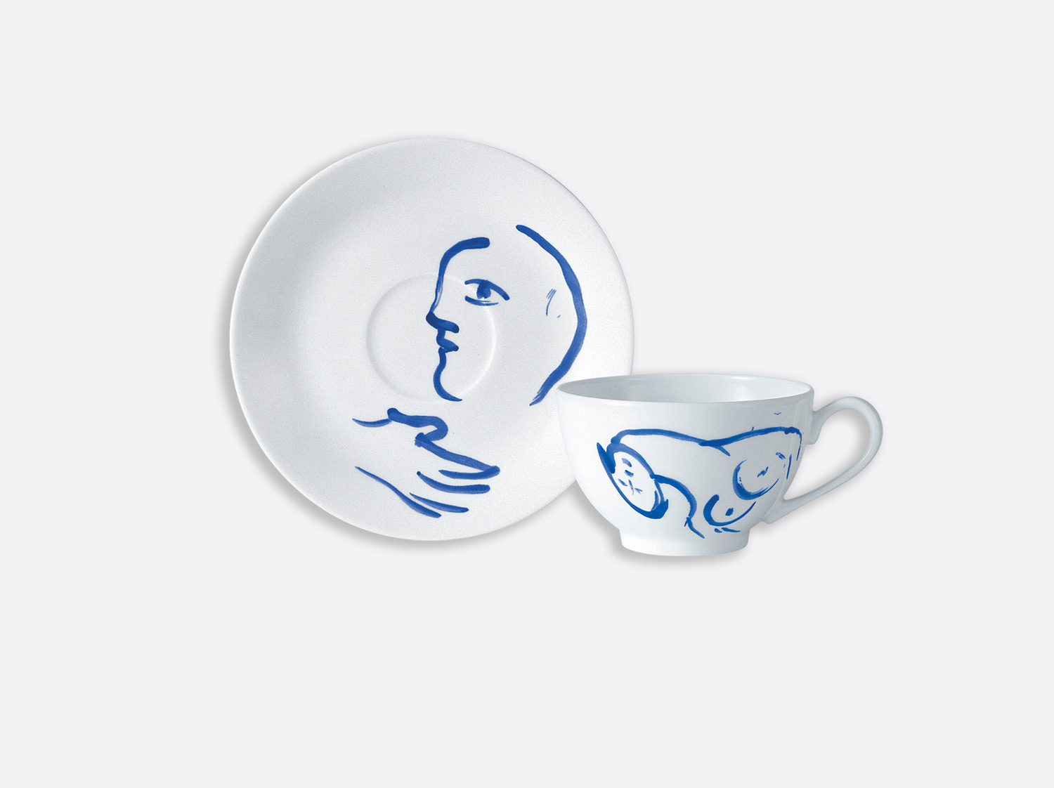 China "Nude with tilted head" Tea cup of the collection Pour ida | Bernardaud