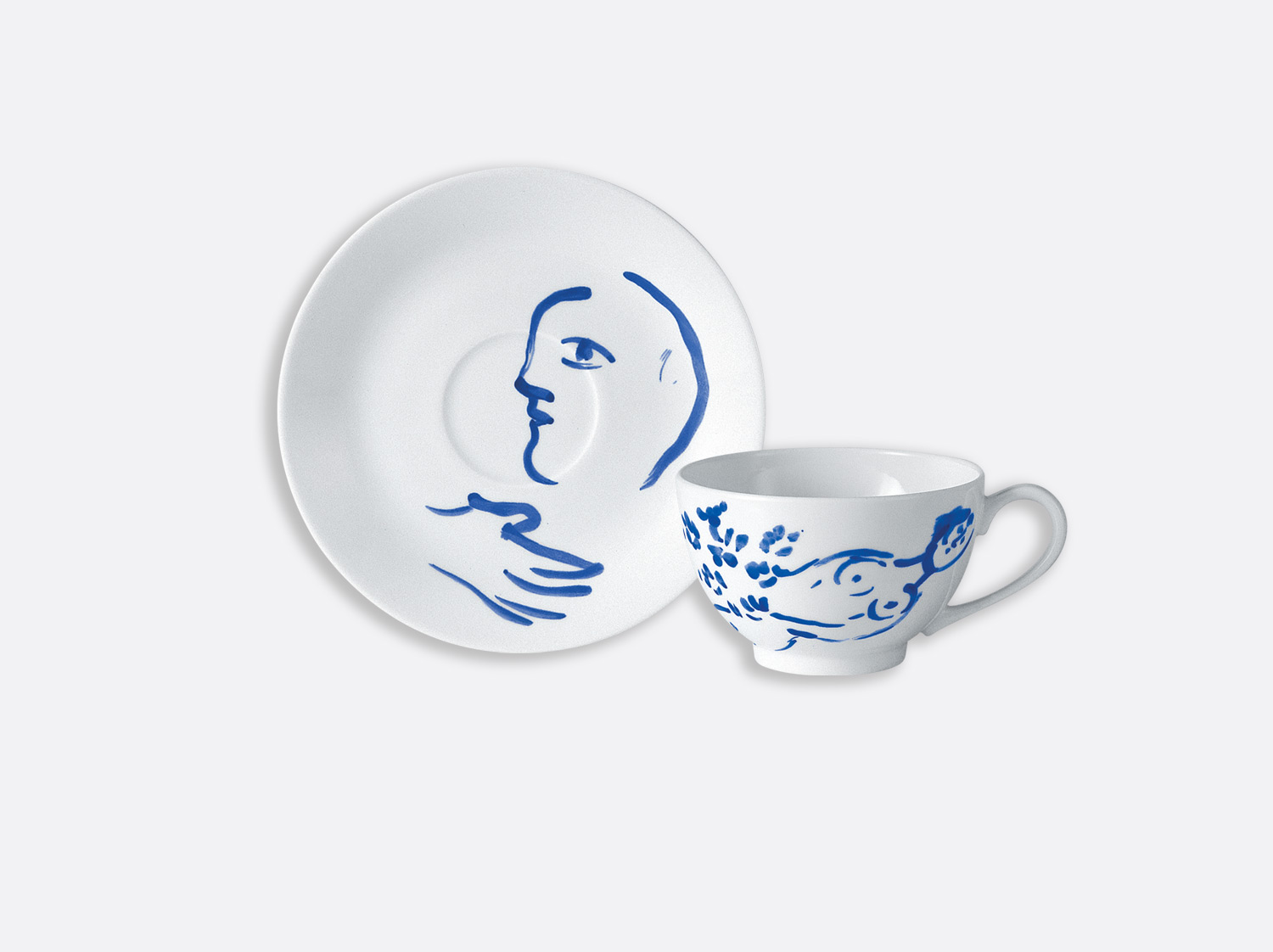Tasse thé « Nu allongé »  en porcelaine de la collection Pour ida Bernardaud