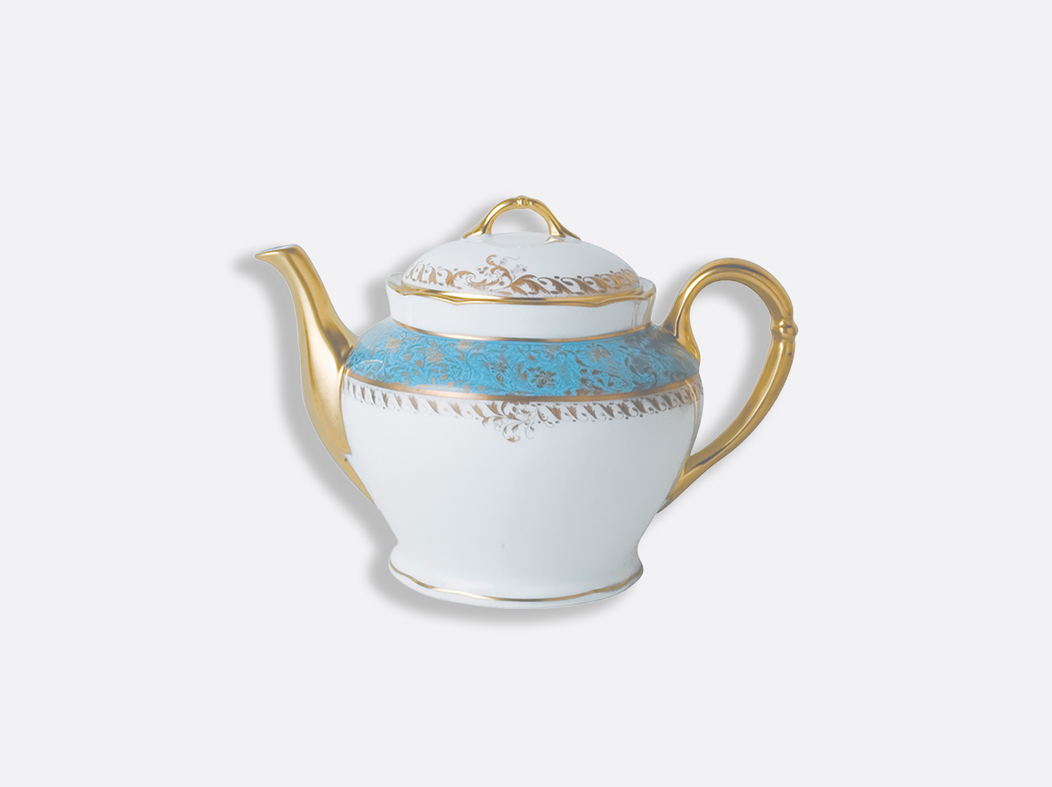 China Teapot 12 cups of the collection Eden turquoise | Bernardaud