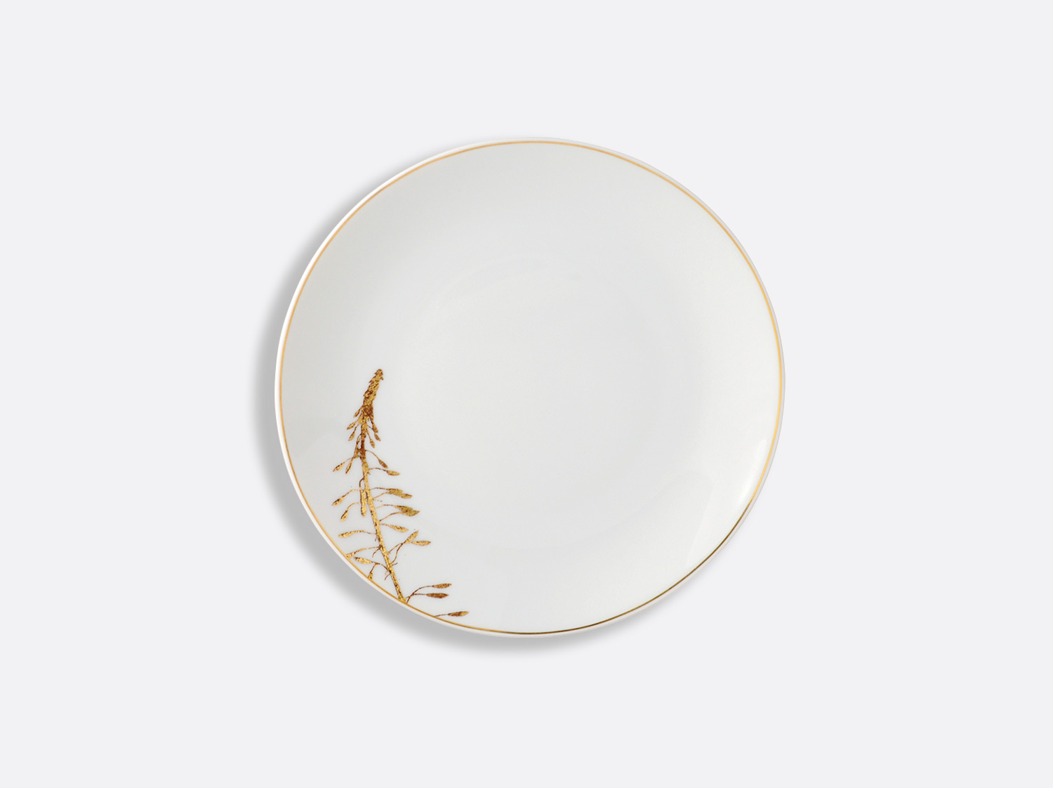 Assiette à pain 16 cm en porcelaine de la collection Vegetal or Bernardaud