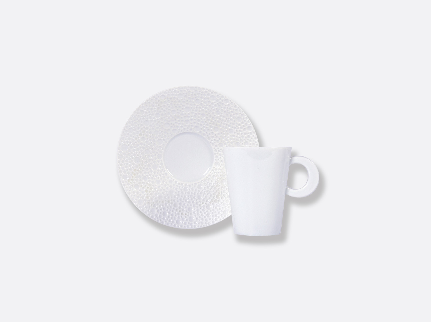 Tasse et soucoupe café 6 cl en porcelaine de la collection Ecume Bernardaud