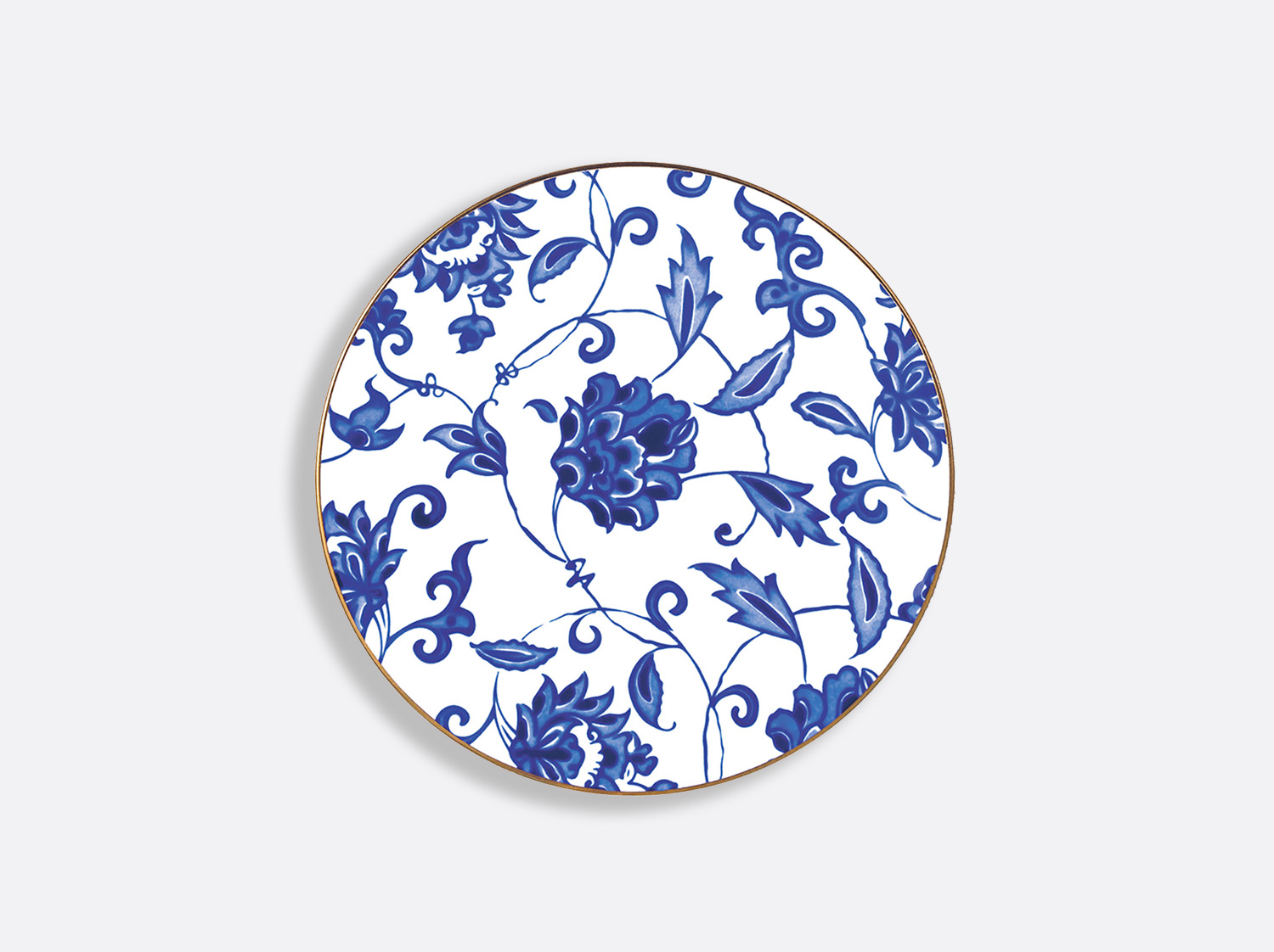 Assiette à dessert 21 cm en porcelaine de la collection Prince bleu Bernardaud