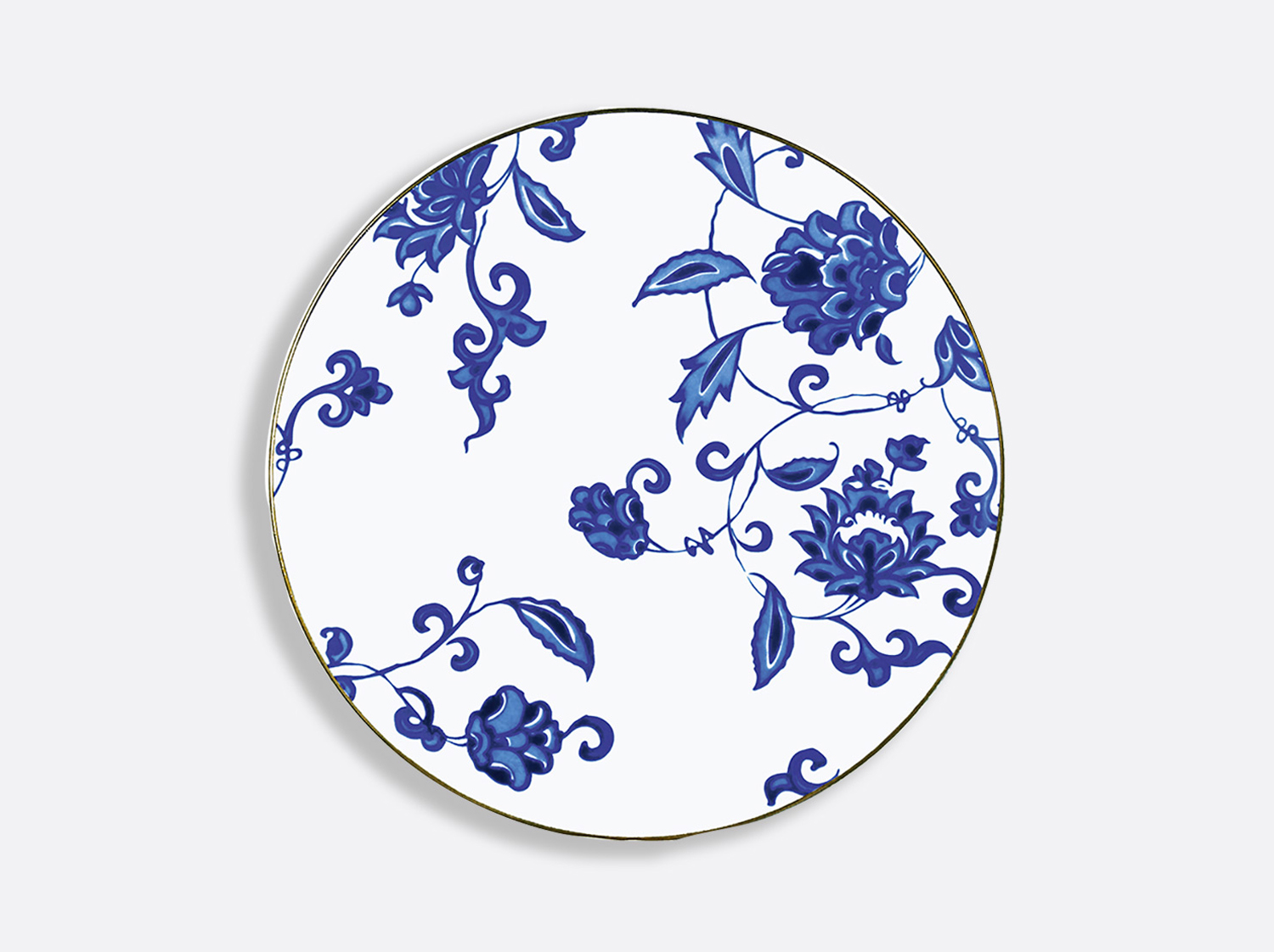 Assiette à dîner 26 cm en porcelaine de la collection Prince bleu Bernardaud