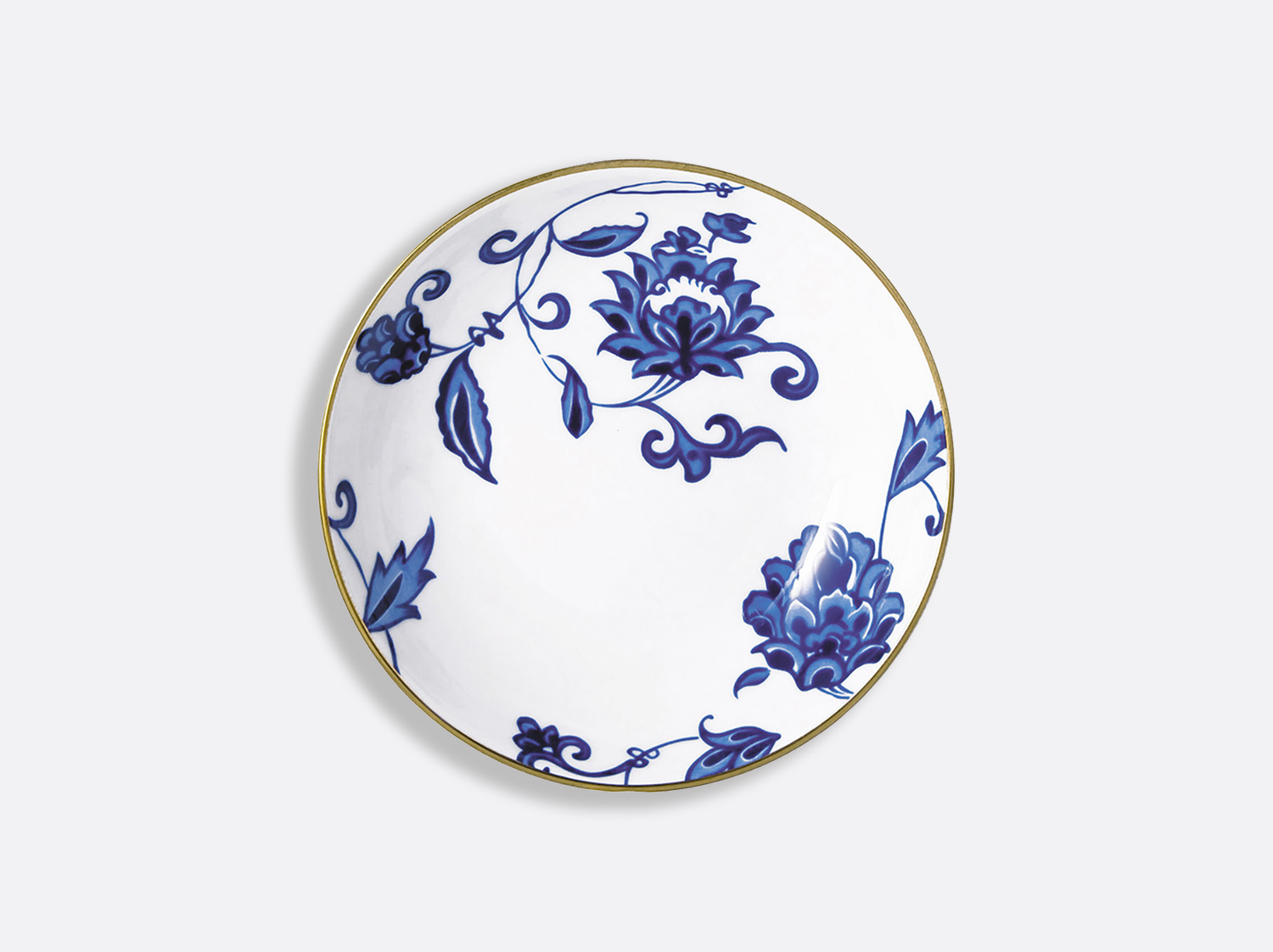 Assiette creuse 19 cm en porcelaine de la collection Prince bleu Bernardaud