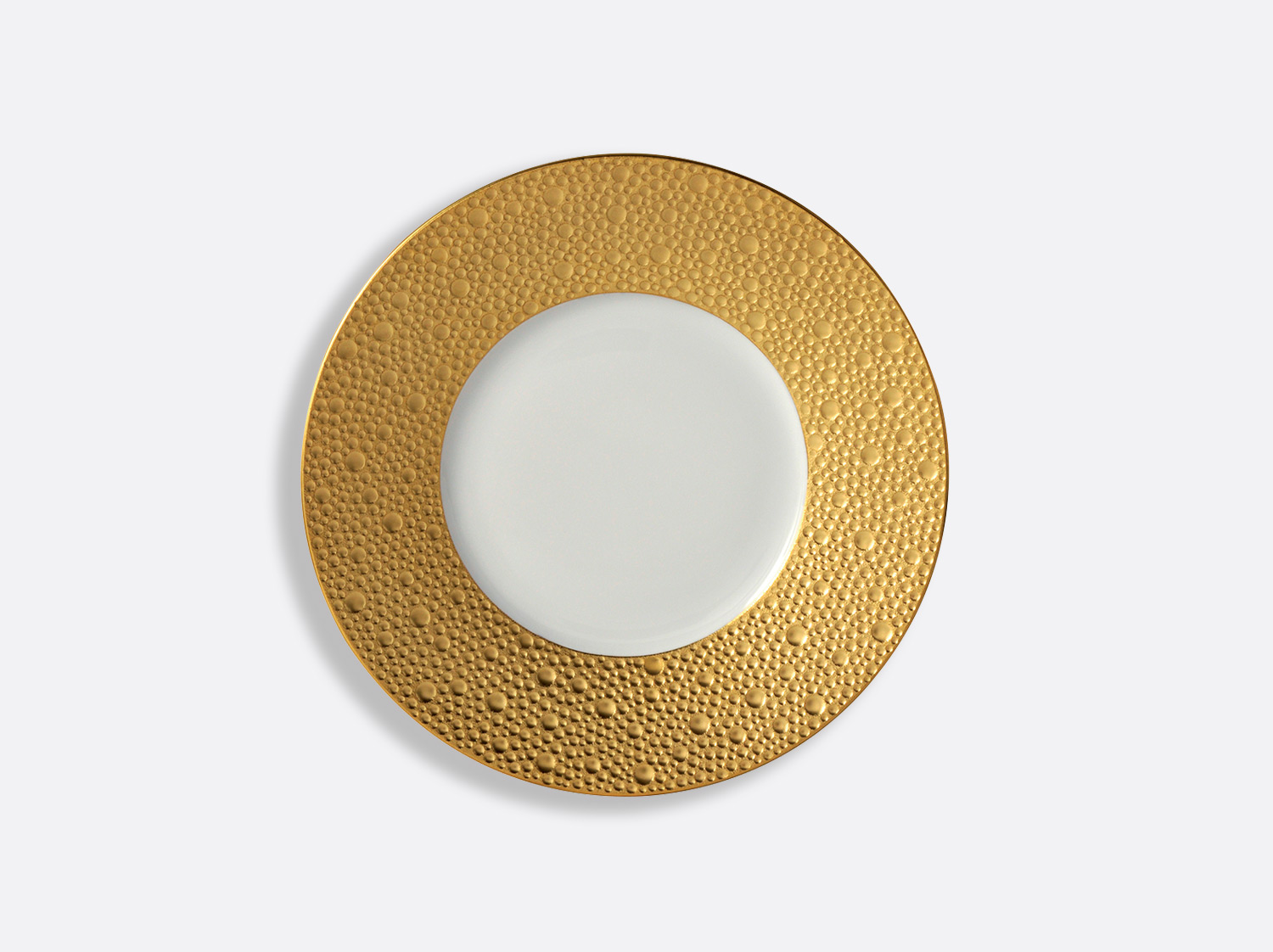 Assiette plate 16 cm en porcelaine de la collection Ecume or Bernardaud