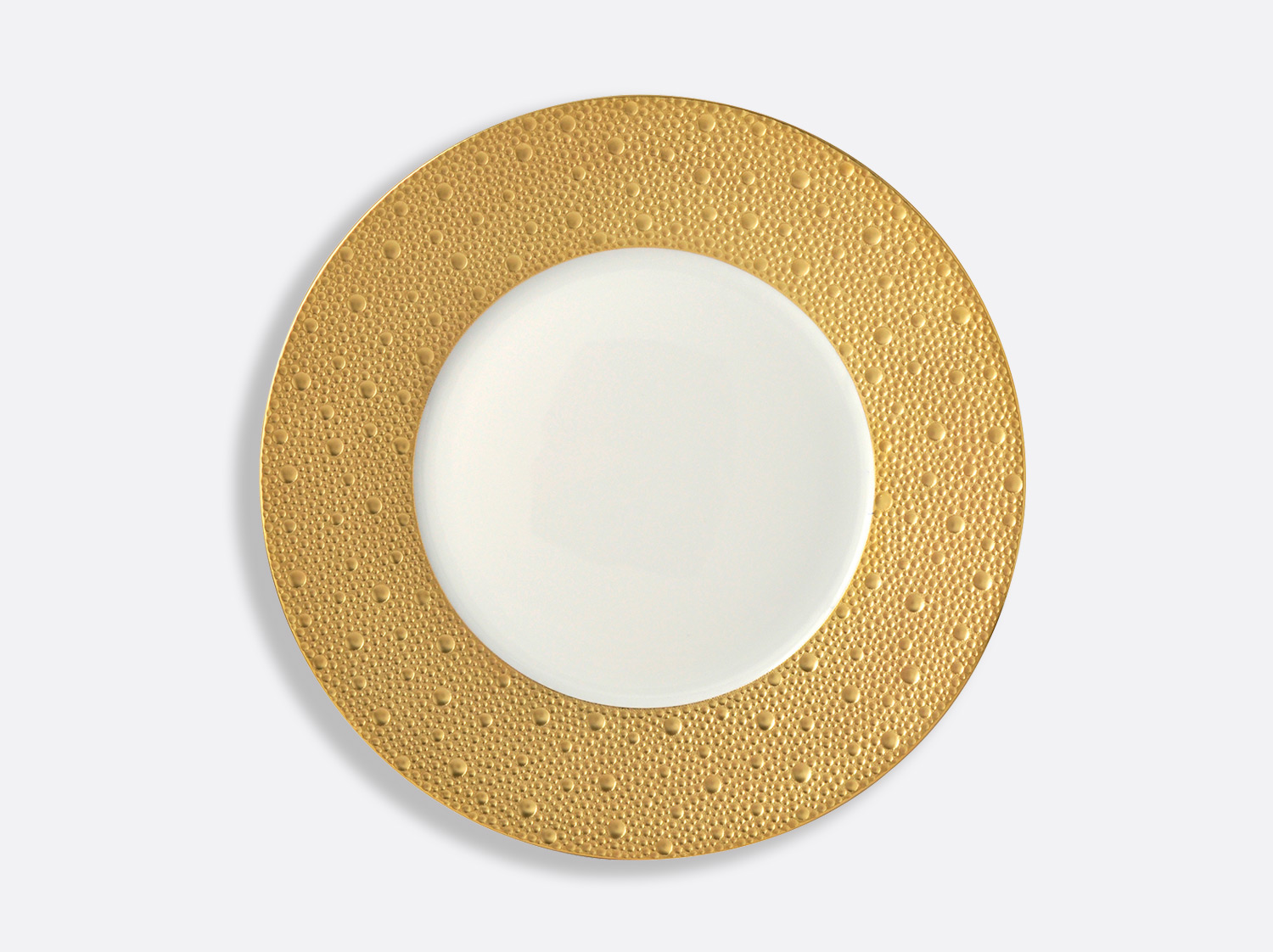 Assiette plate 26 cm en porcelaine de la collection Ecume or Bernardaud